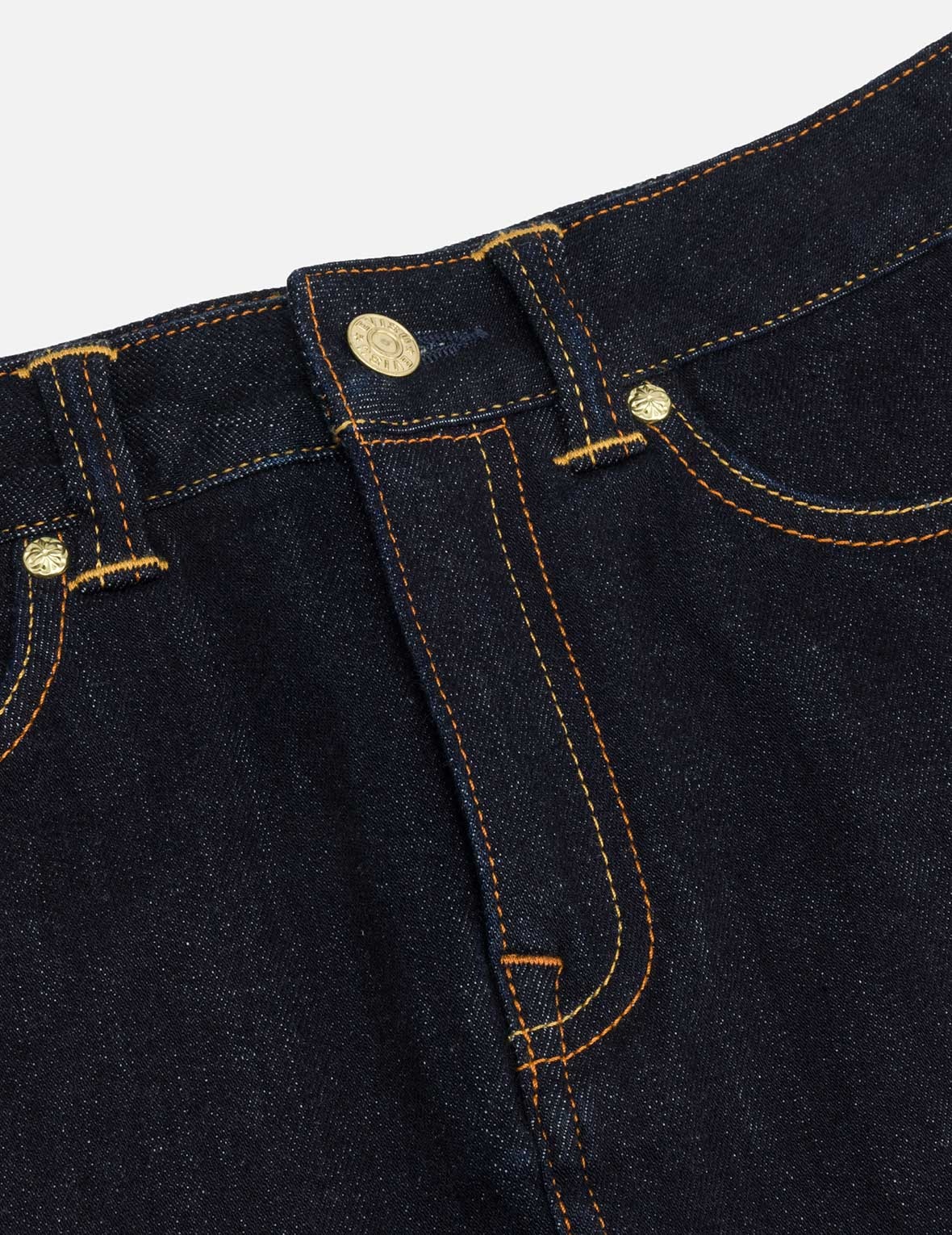 Seagull Embroidery Regular Fit Denim Skirt - 7