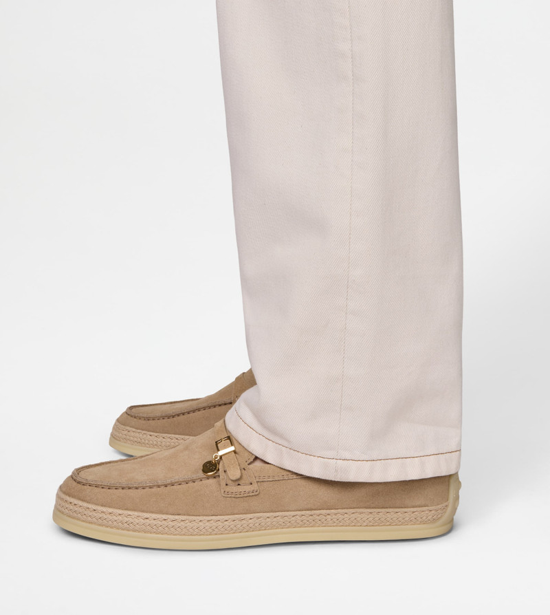 Tod's LOAFERS IN SUEDE - BEIGE outlook