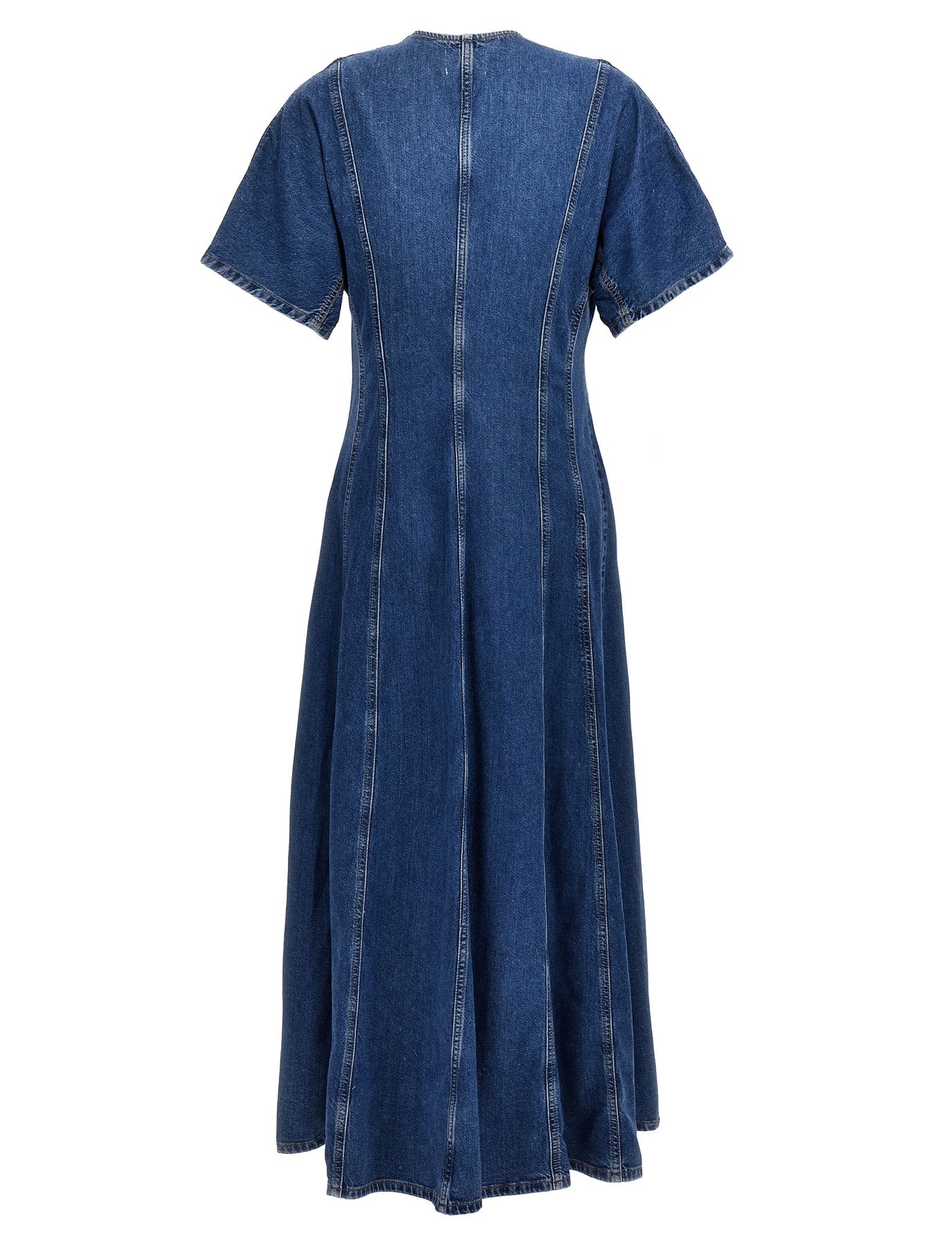 Maxi Denim Dress Dresses Blue - 2