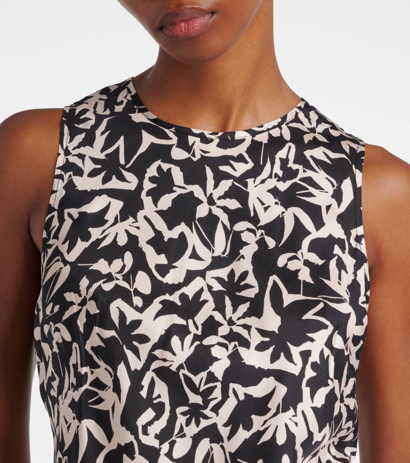 Valencia printed silk twill maxi dress 4