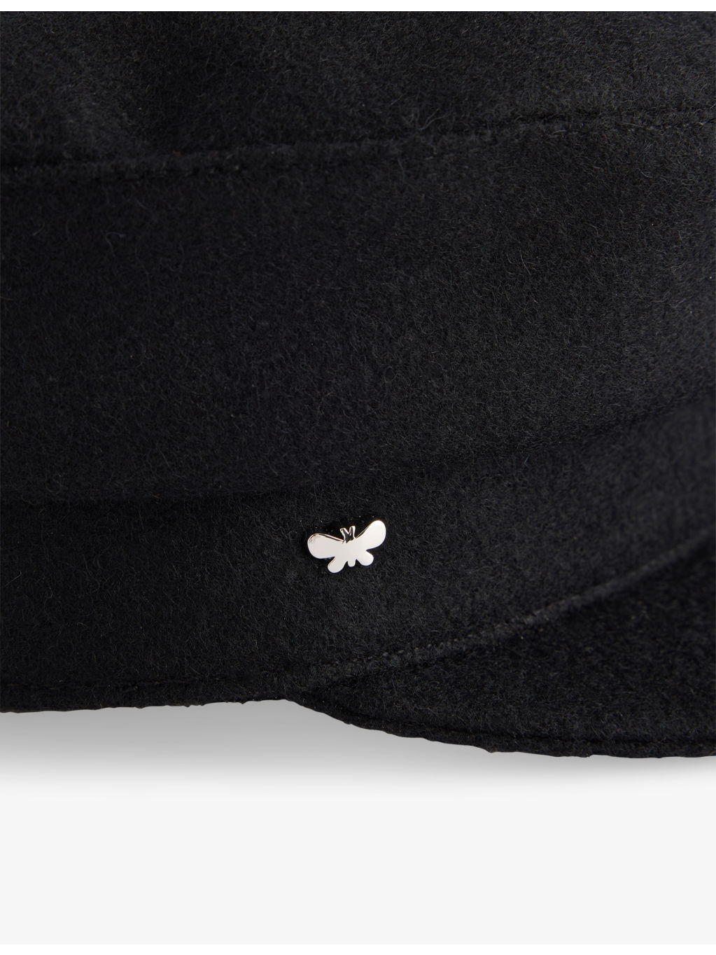 Angora Brand-Plaque Wool-Blend Beret - 2