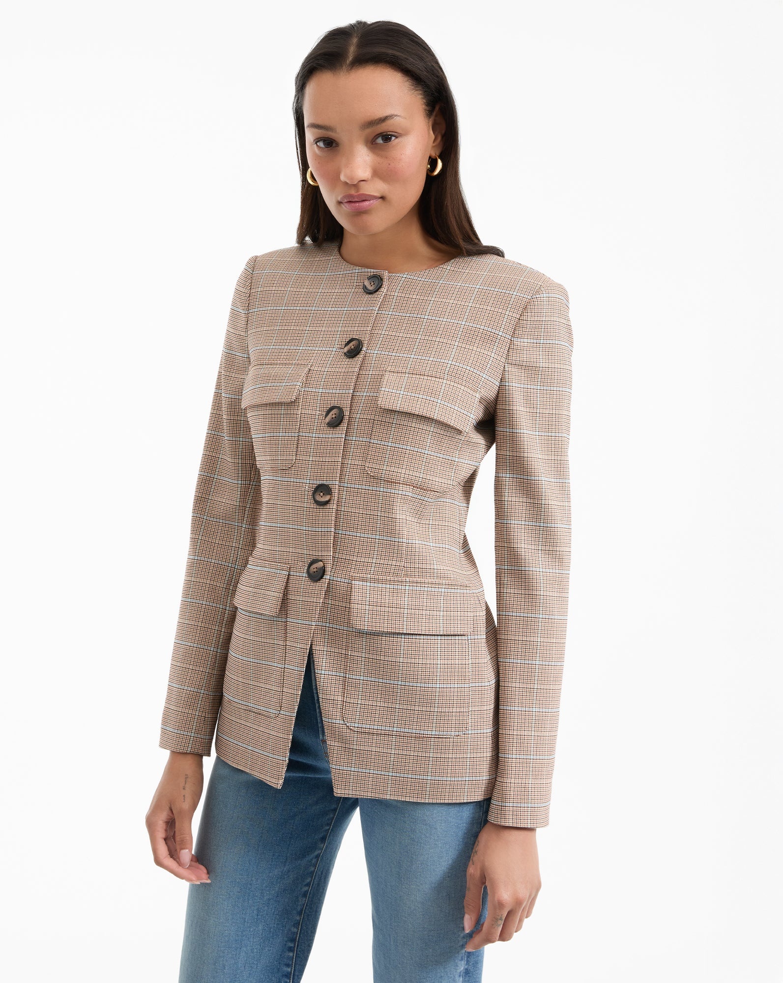 ORRIN SLIM PLAID JACKET - 2