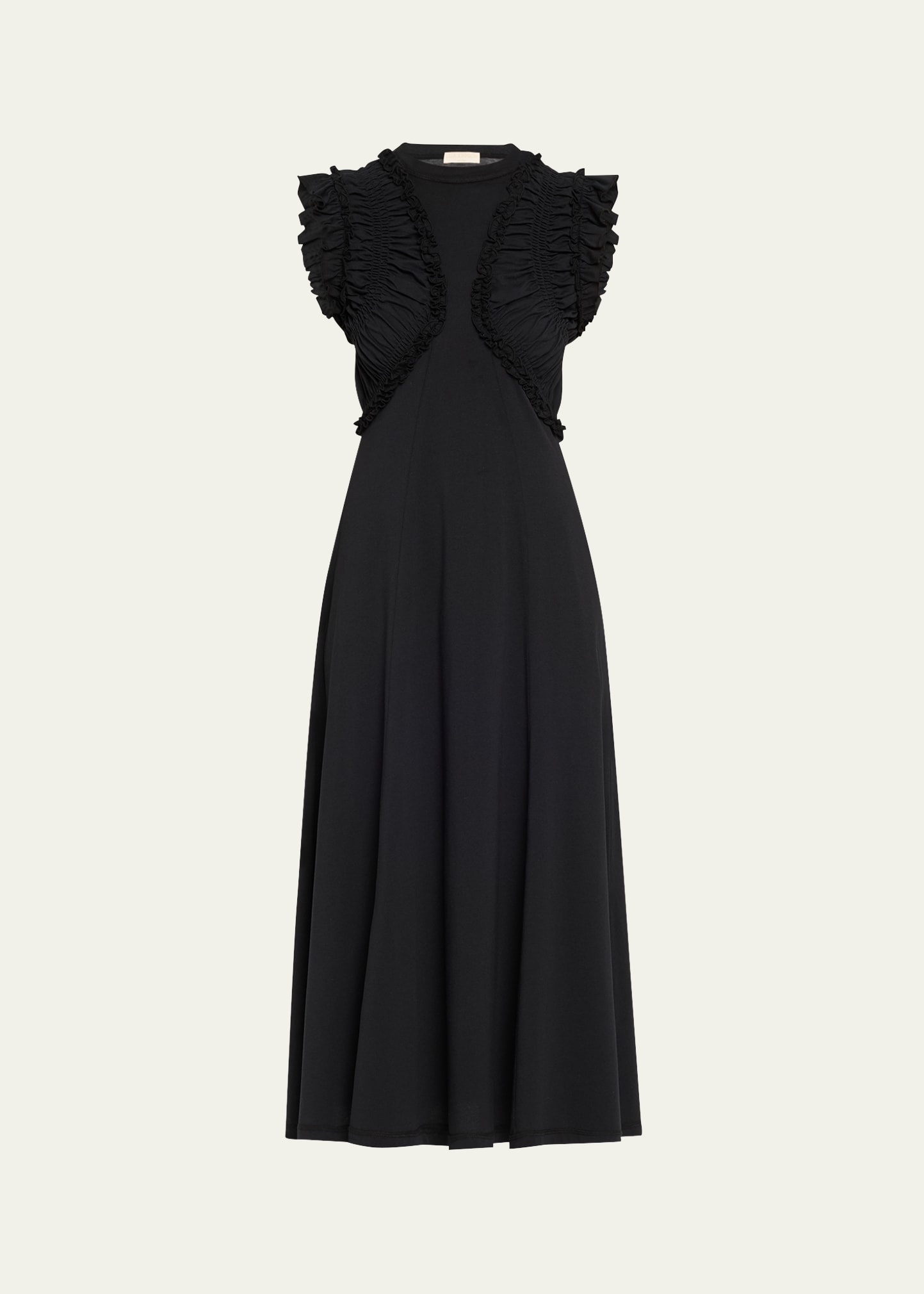 Shiva Sleeveless Ruffled Midi Dress - 1
