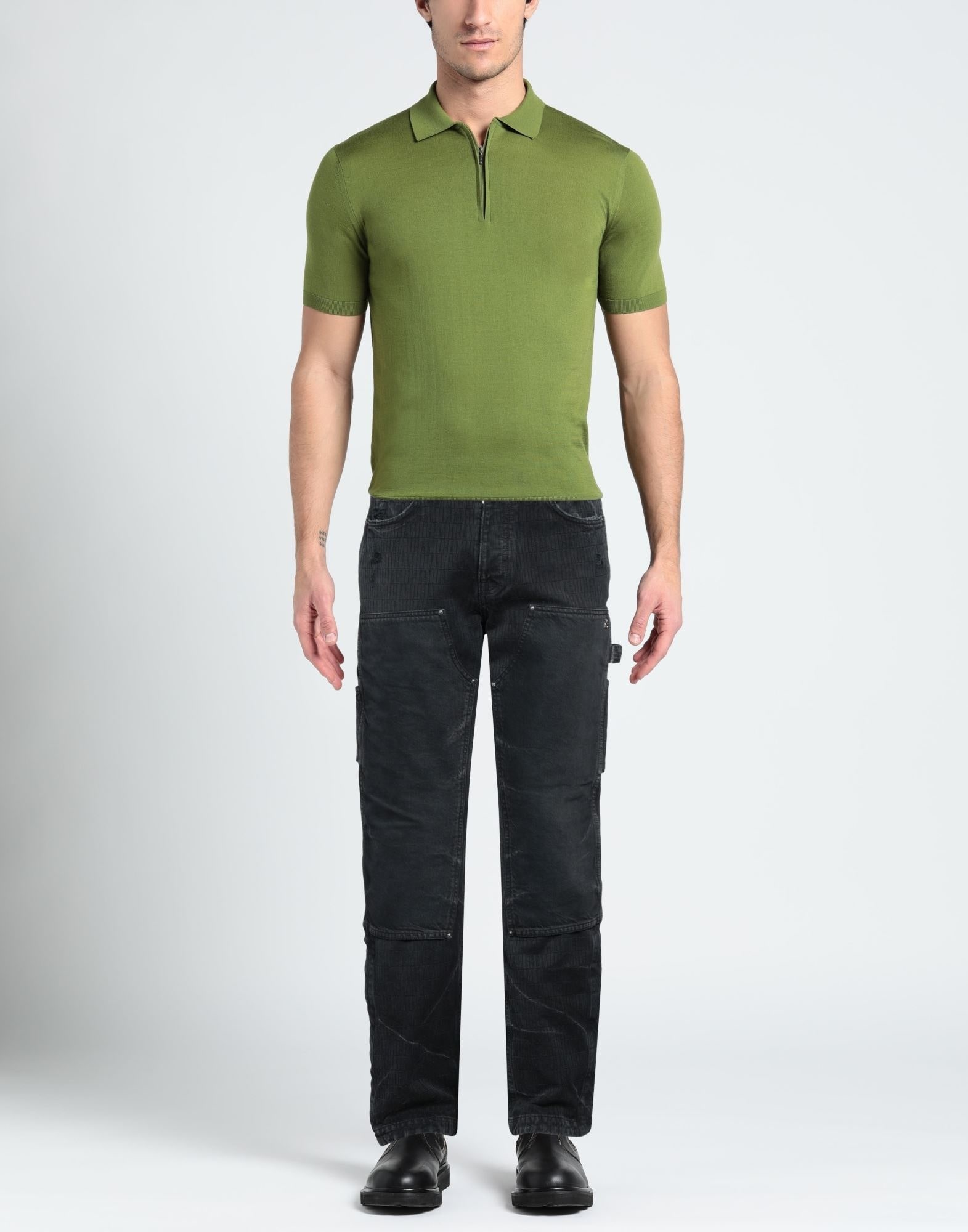 Black Men's Denim Pants - 2