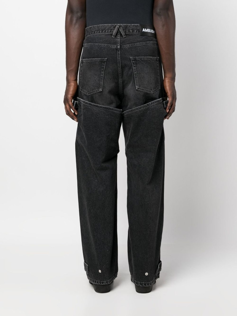 straight-leg panelled jeans 4