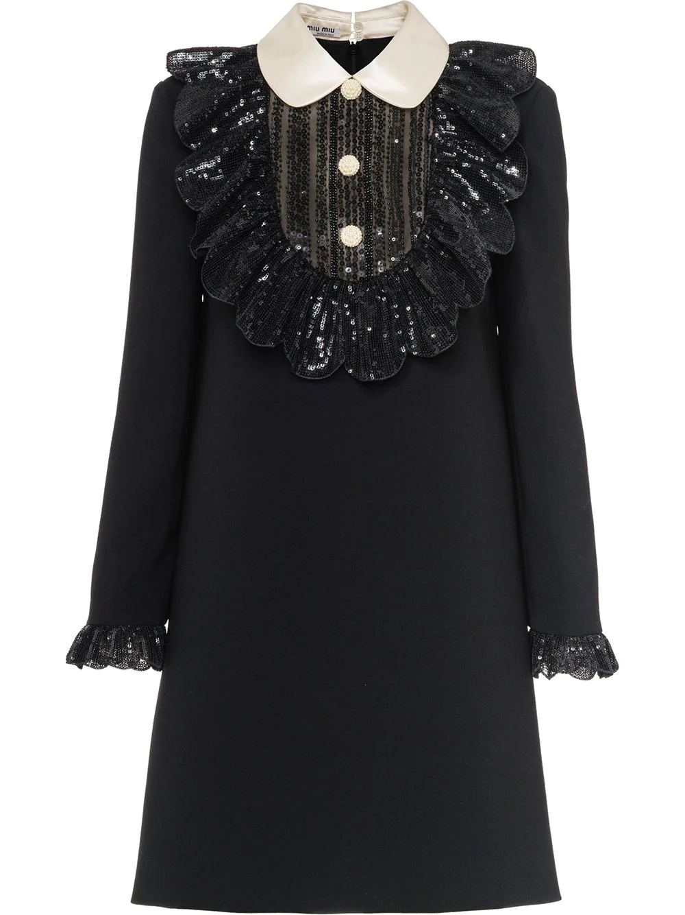 embellished faille cady dress - 1