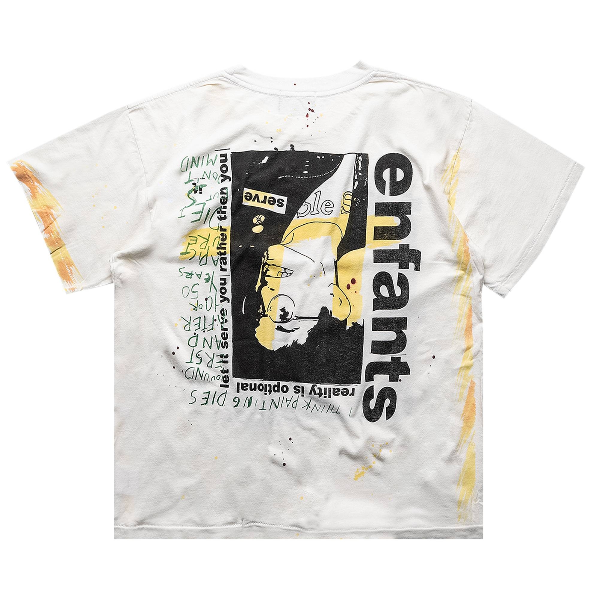 Enfants Riches Déprimés Reality Is Optional T-Shirt With Paint 'White/Multicolor' - 2