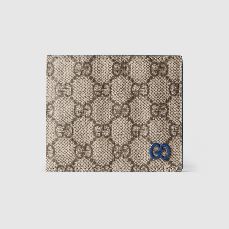 Blue interior GG bi-fold wallet 1