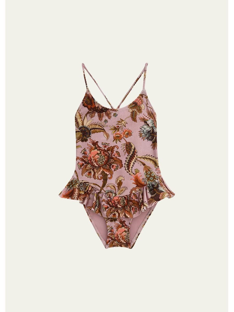 Aster Printed Frill One-Piece Swimsuit 1