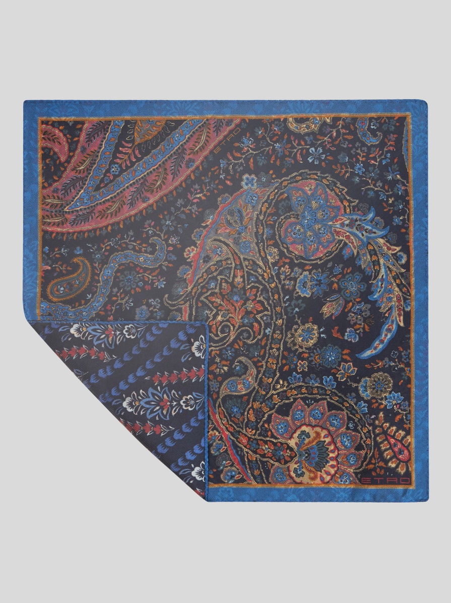 FLORAL PAISLEY POCKET SQUARE - 2