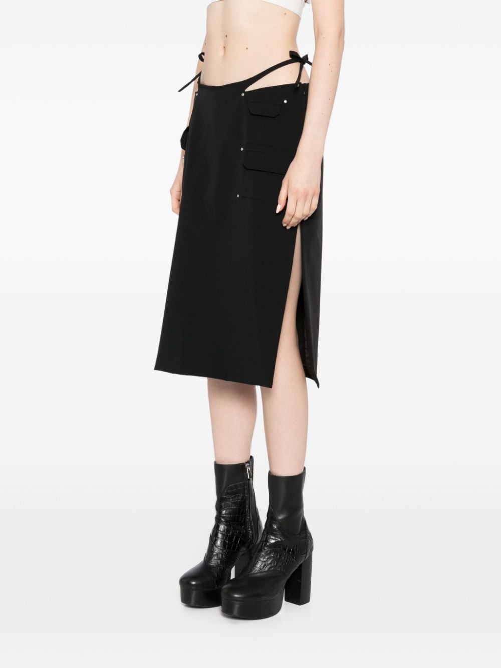 tie-fastening skirt - 3
