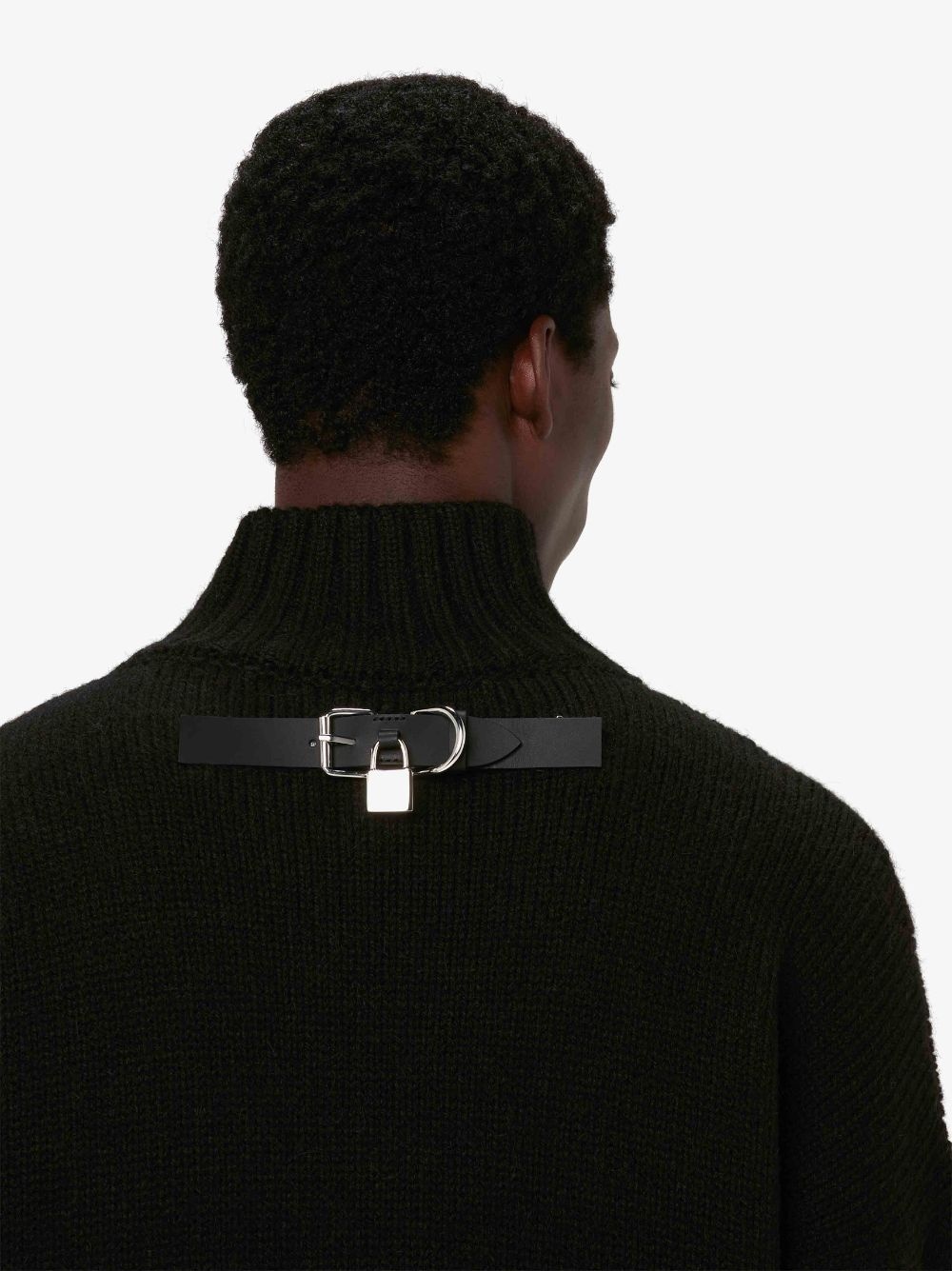 JW Anderson LEATHER PATCH POCKET JUMPER | REVERSIBLE