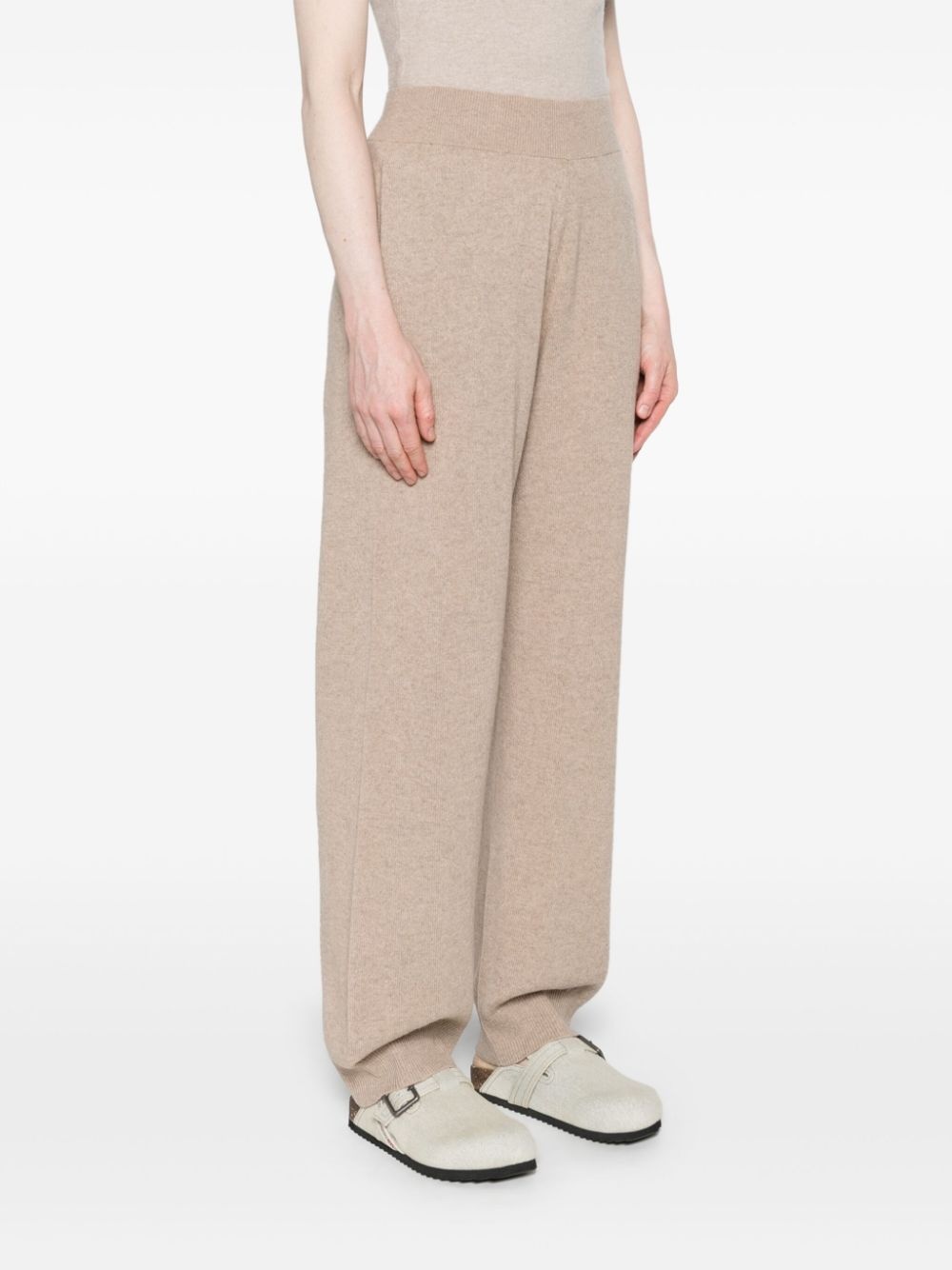 regenerated-cashmere track pants - 3