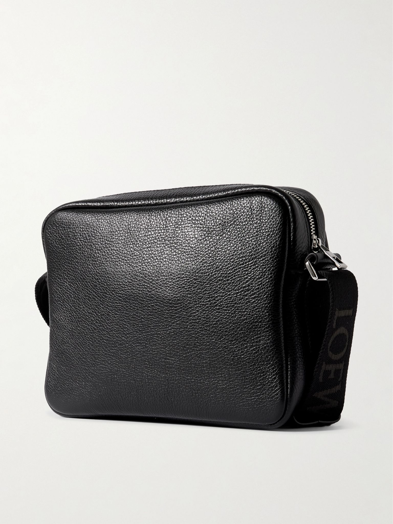 Pebble XS Full-Grain Leather Messenger Bag Black - 3