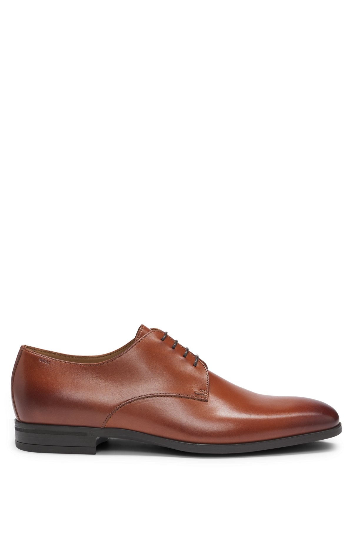LEATHER DERBY SHOES WITH RUBBER SOLE - 1
