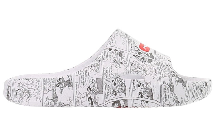 (WMNS) Li-Ning x Disney Mickey Mouse Fashion Slippers 'White Multi' AGAS010-2 - 2