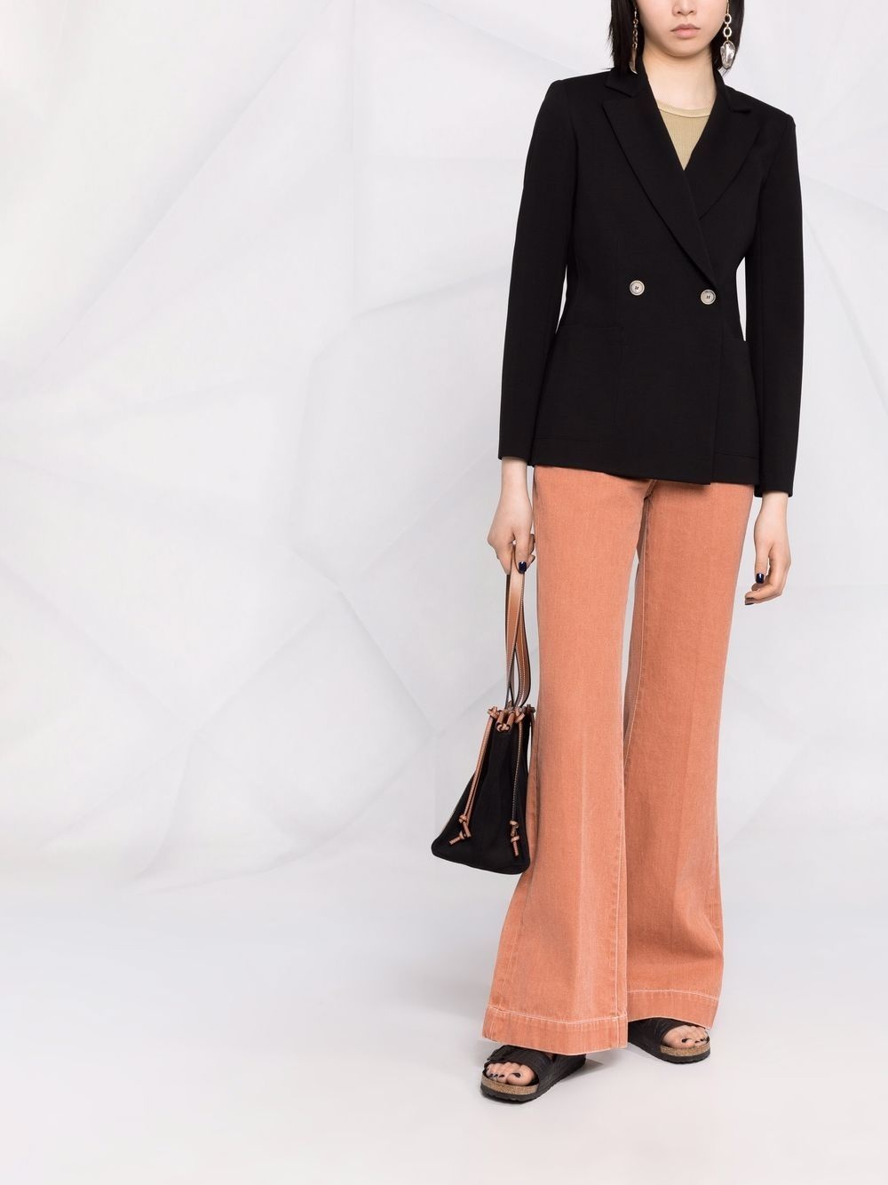 notched-lapel double-breasted jacket - 2