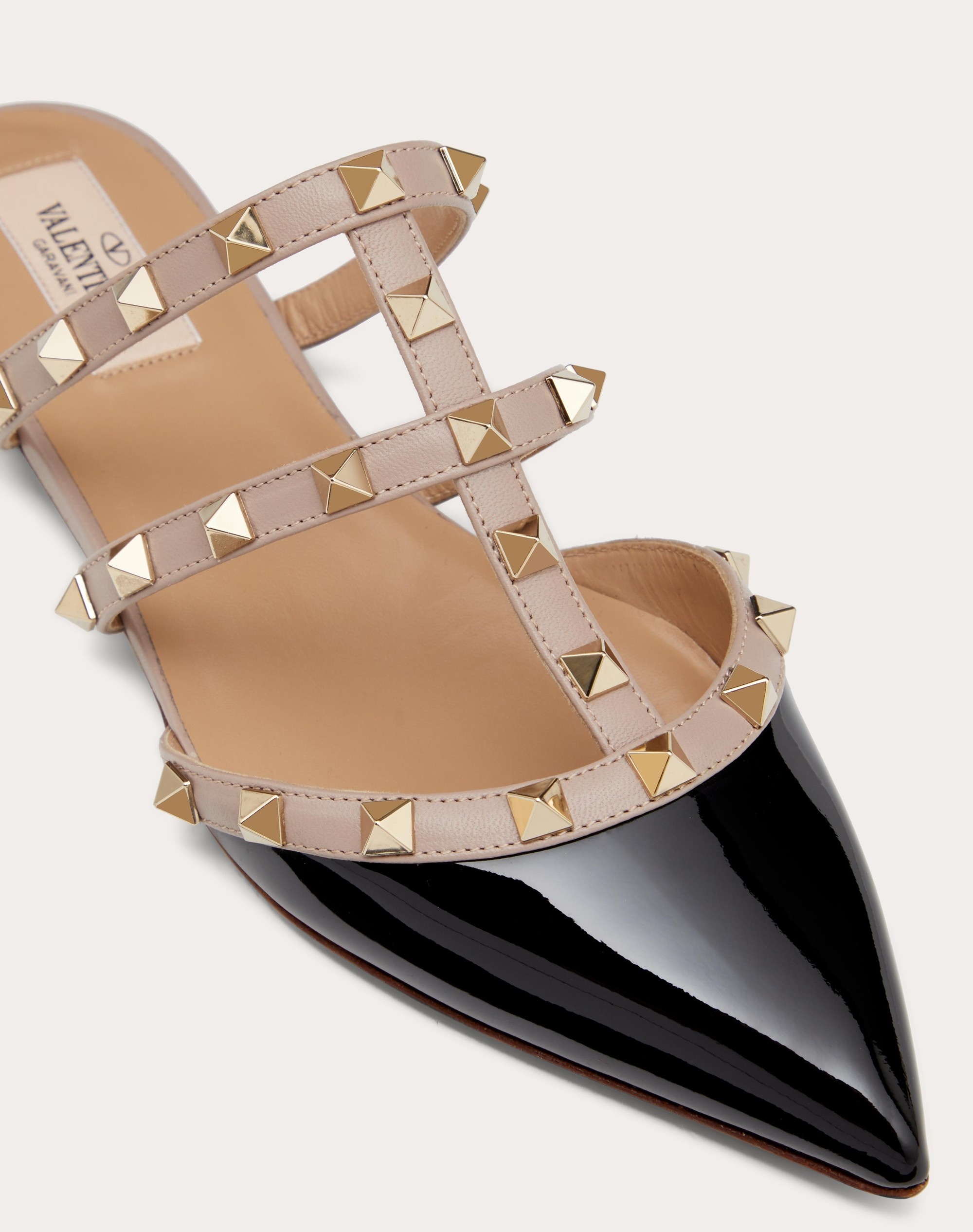 ROCKSTUD PATENT-LEATHER MULE - 5