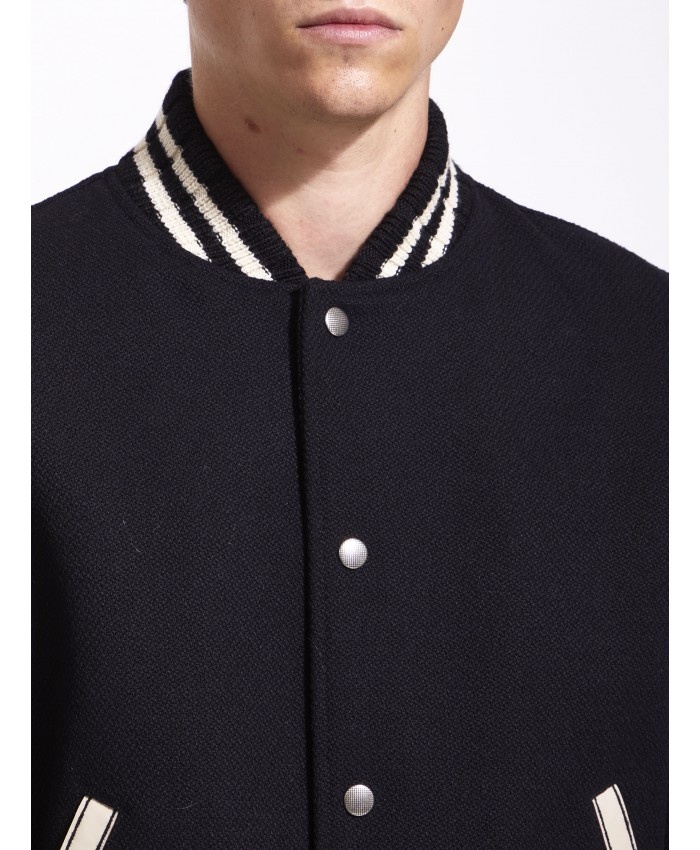 SAINT LAURENT Teddy bomber jacket | leam | REVERSIBLE