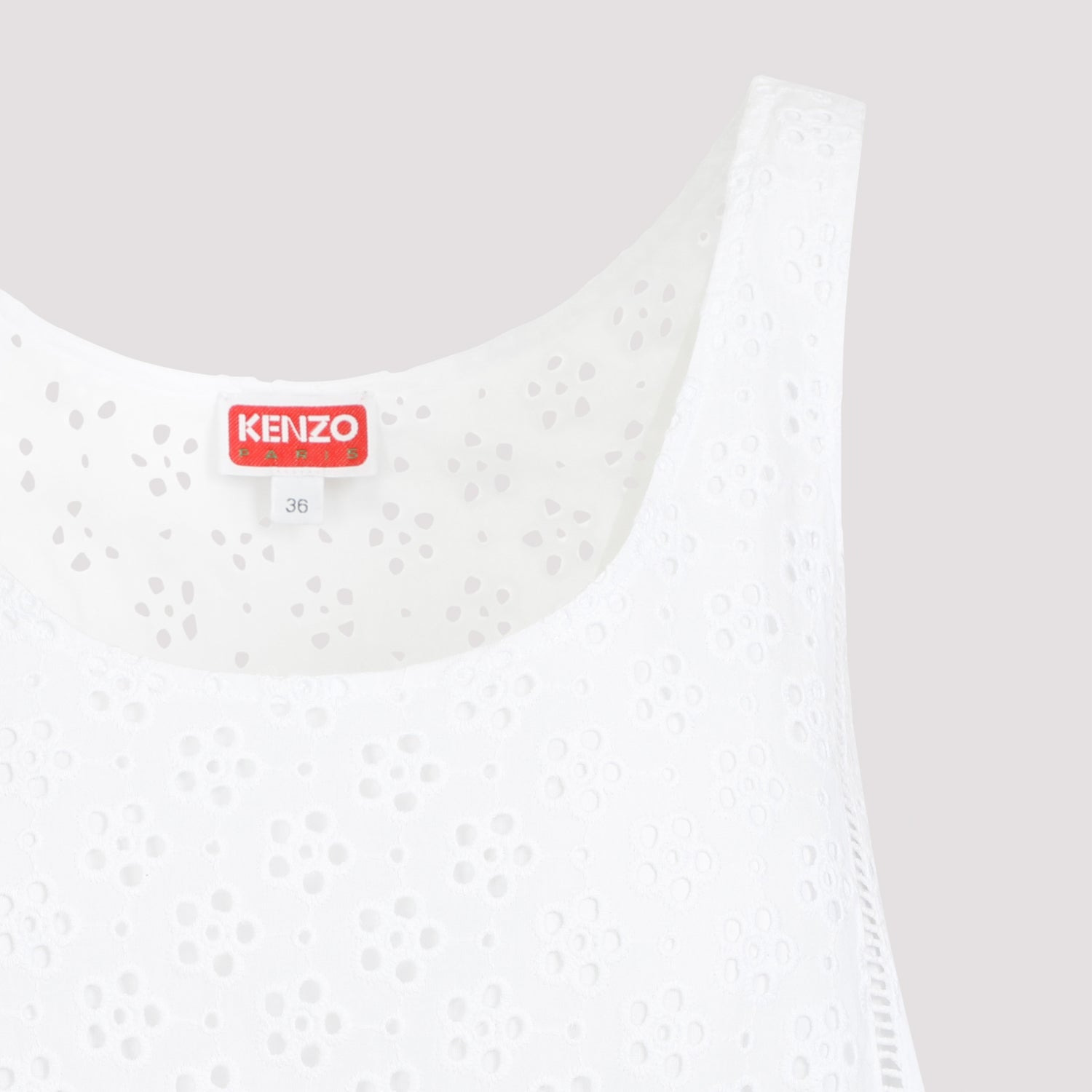 Kenzo Broderie Anglaise Mini Dress Women - 4