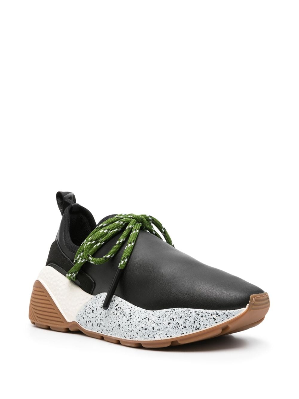 faux-leather panelled sneakers - 2