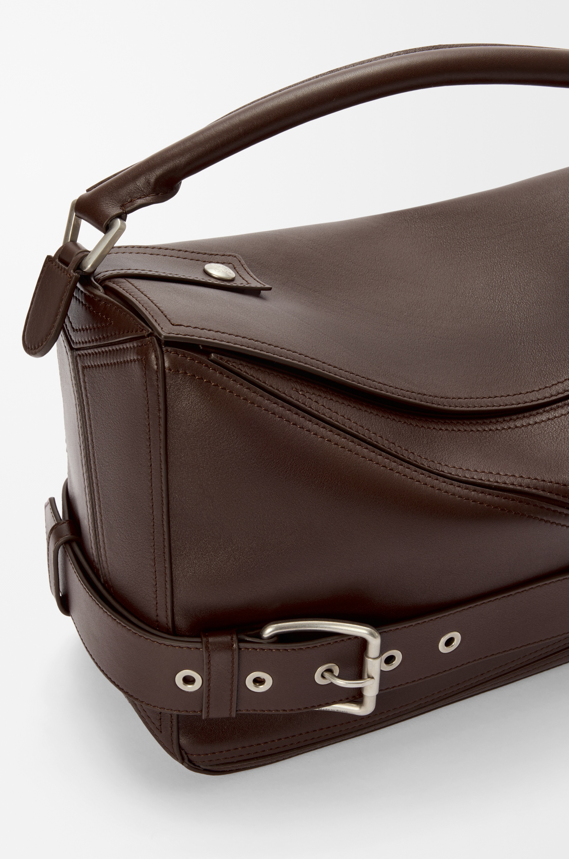 Large Puzzle Biker bag in shiny calfskin - 10