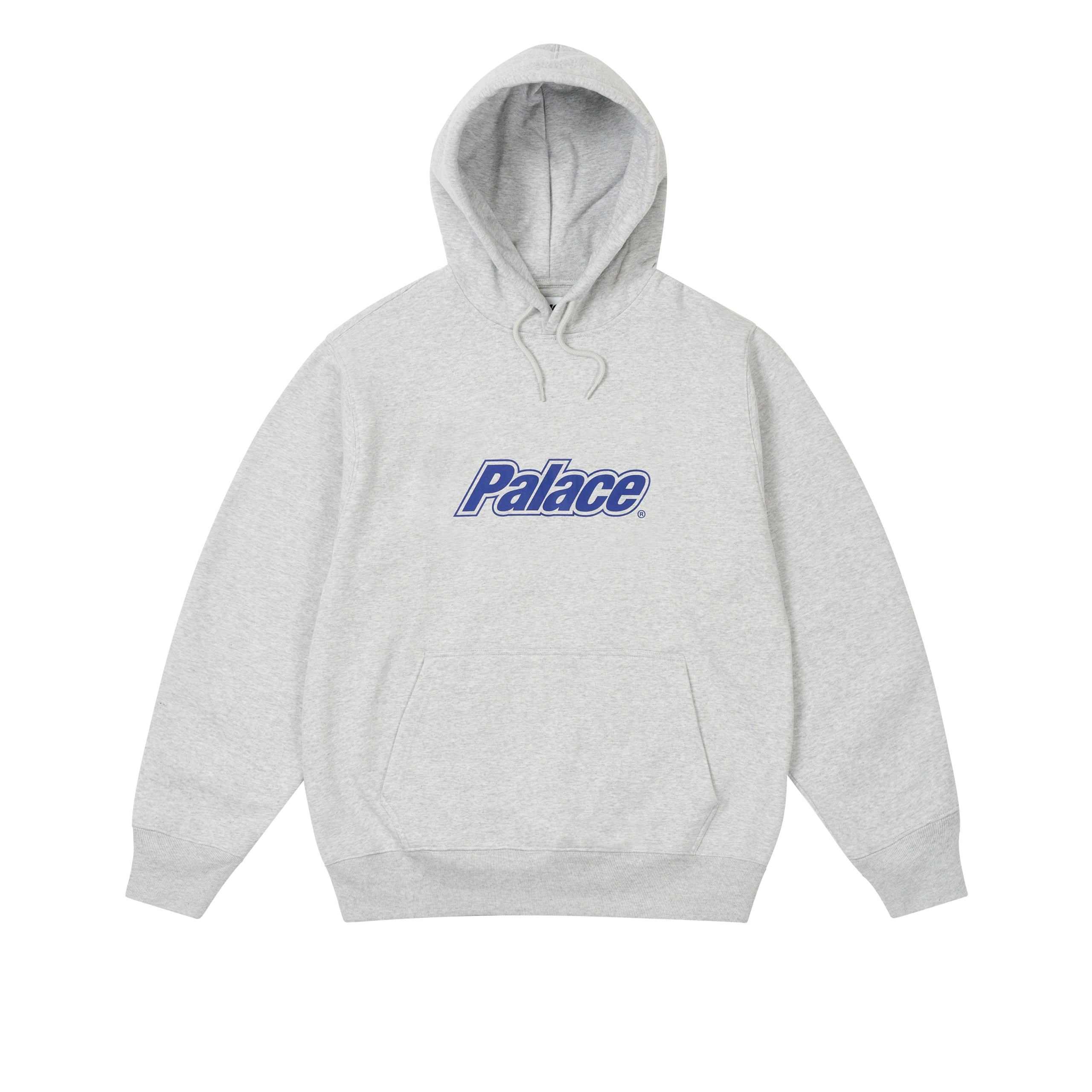 BORDER LOGO HOOD GREY MARL - 1