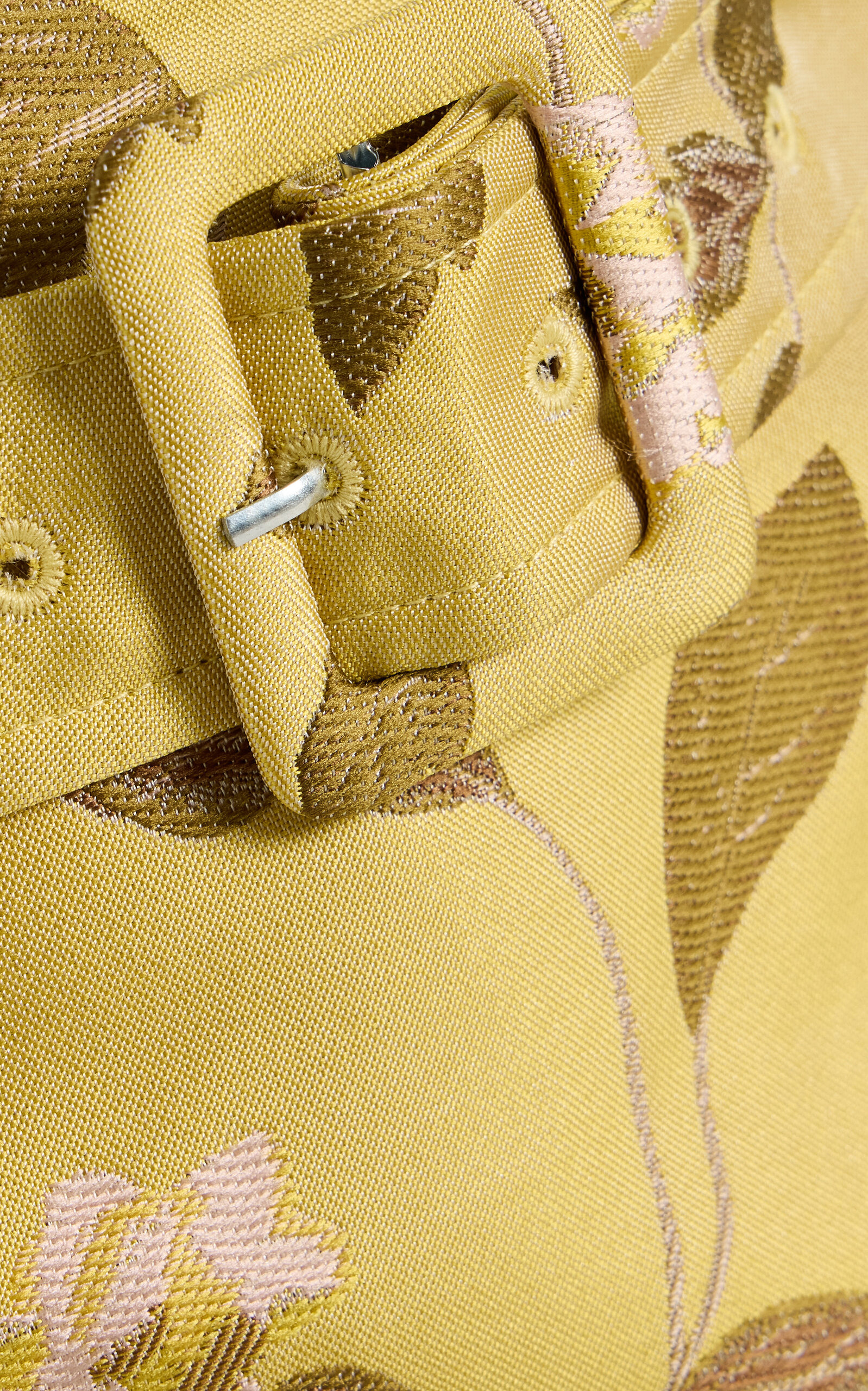 Reese Belted Floral Jacquard Mini Skirt yellow - 5