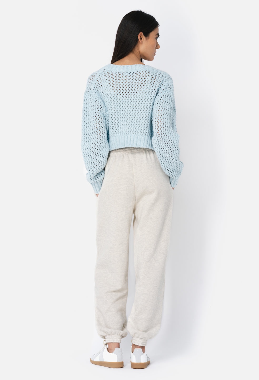 FOAM BOUCLE CROPPED CARDIGAN - 4