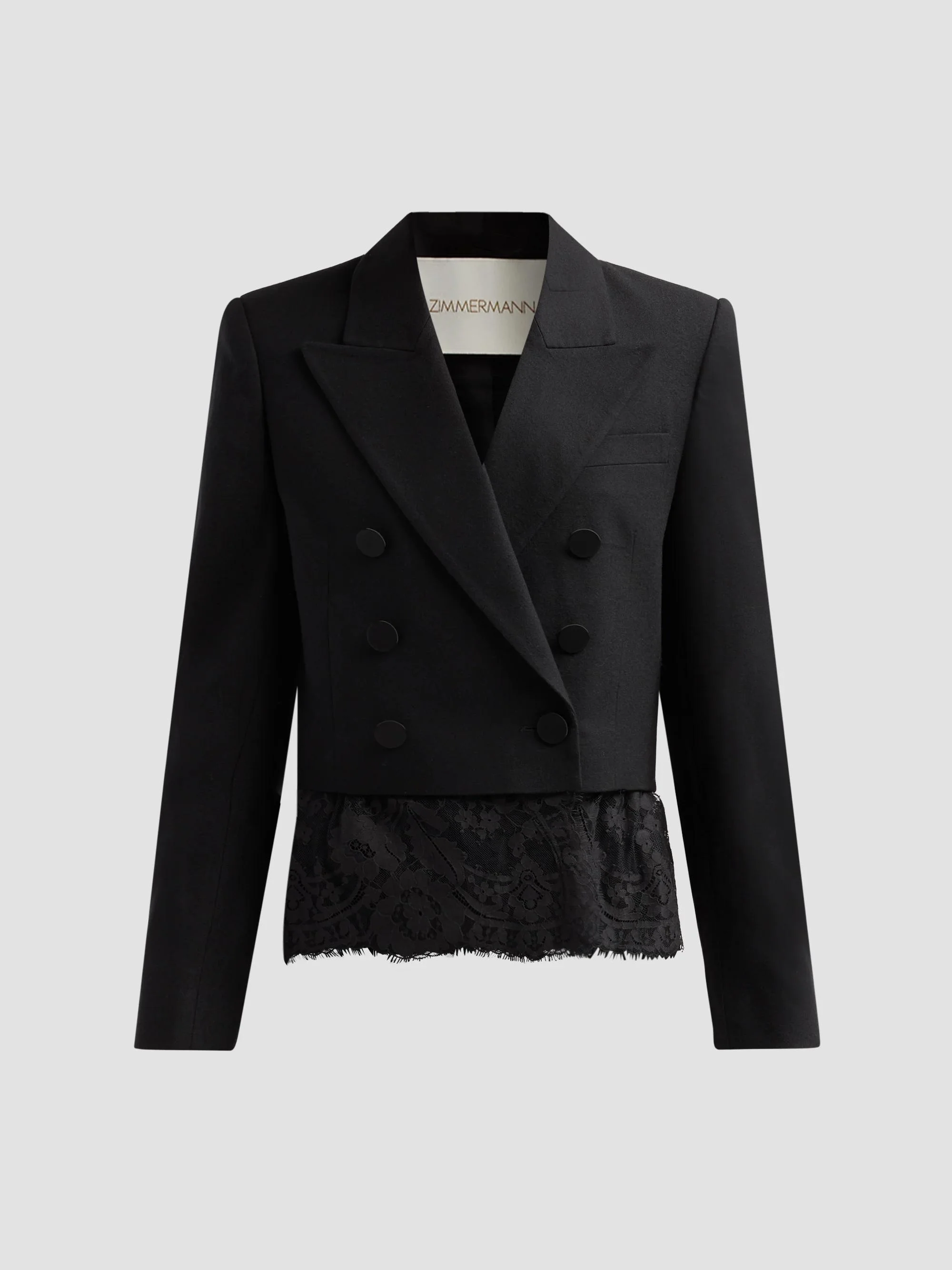 Women's Valiant Lace Short Blazer - Black - 1