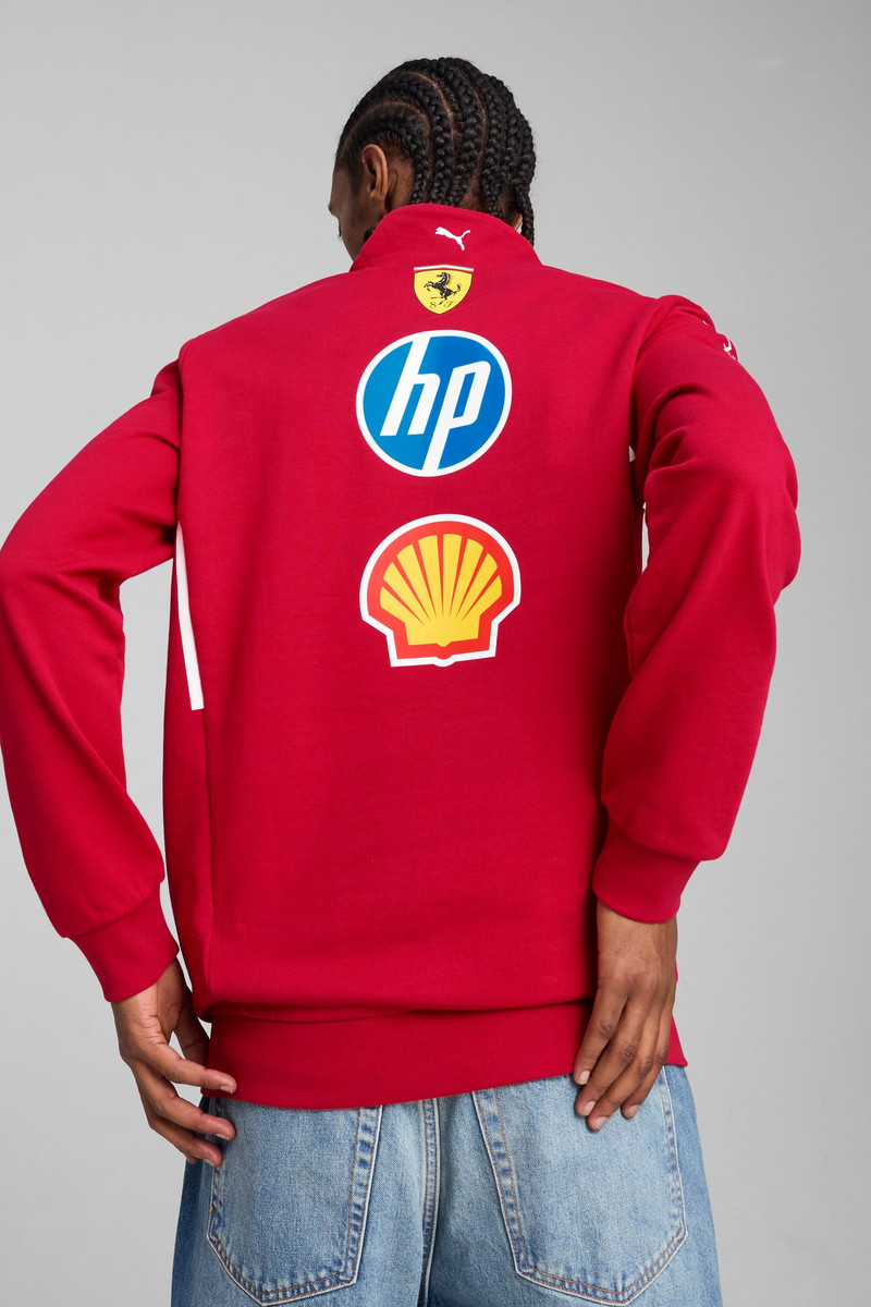 Scuderia Ferrari Team Men's Half-Zip Motorsport Sweatshirt 4