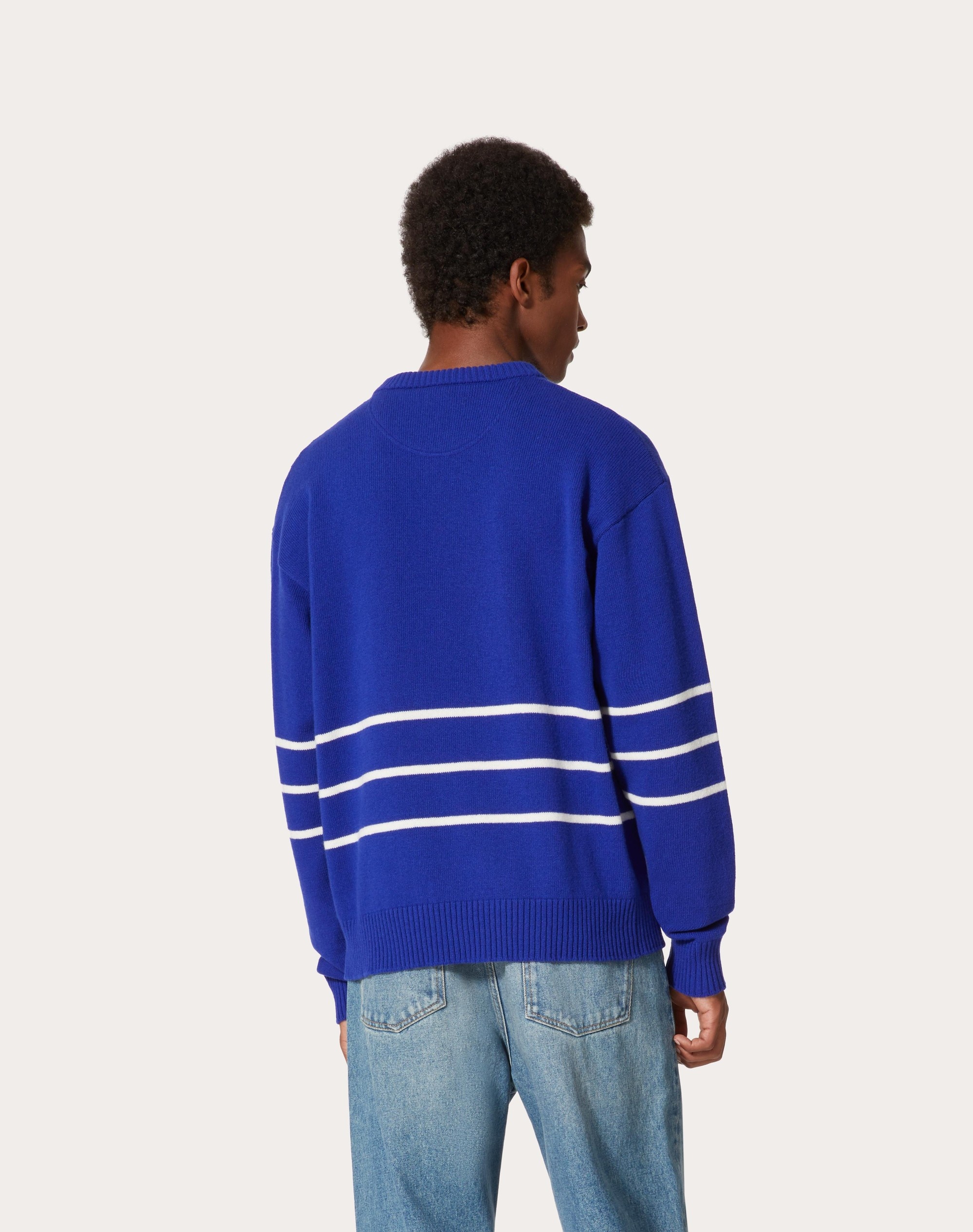 VALENTINO EMBROIDERED CREWNECK SWEATER - 4