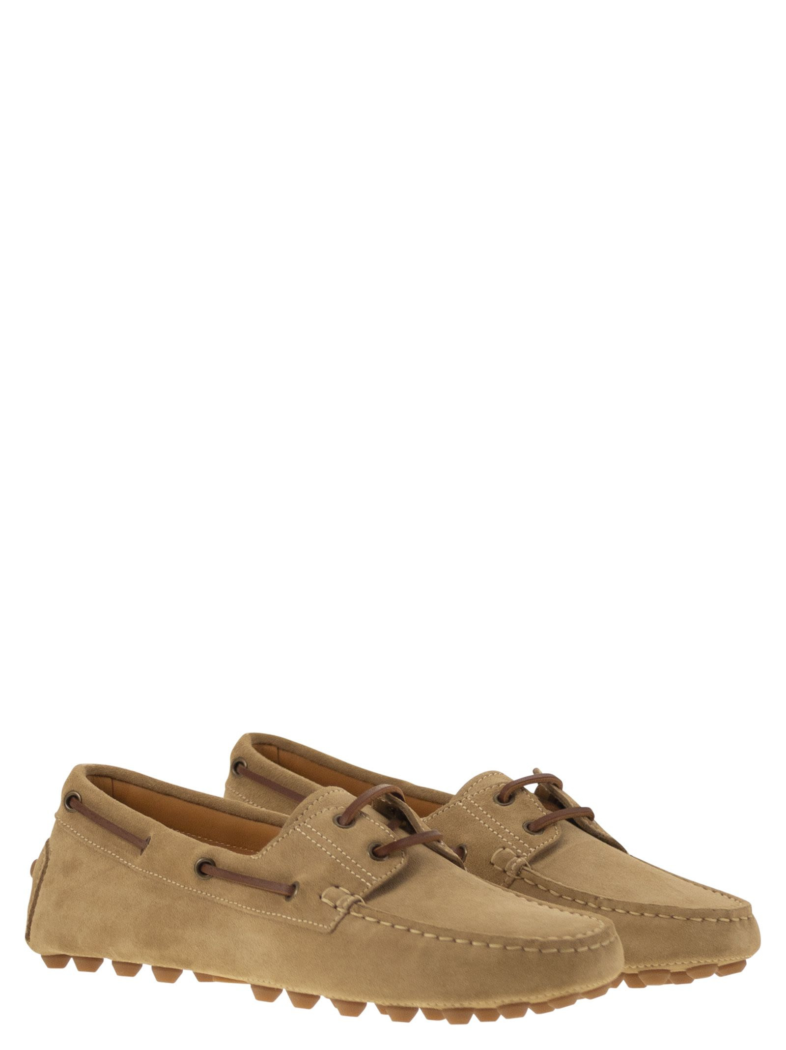 Tod's Men Rubber Bubble Suede Boat - 4