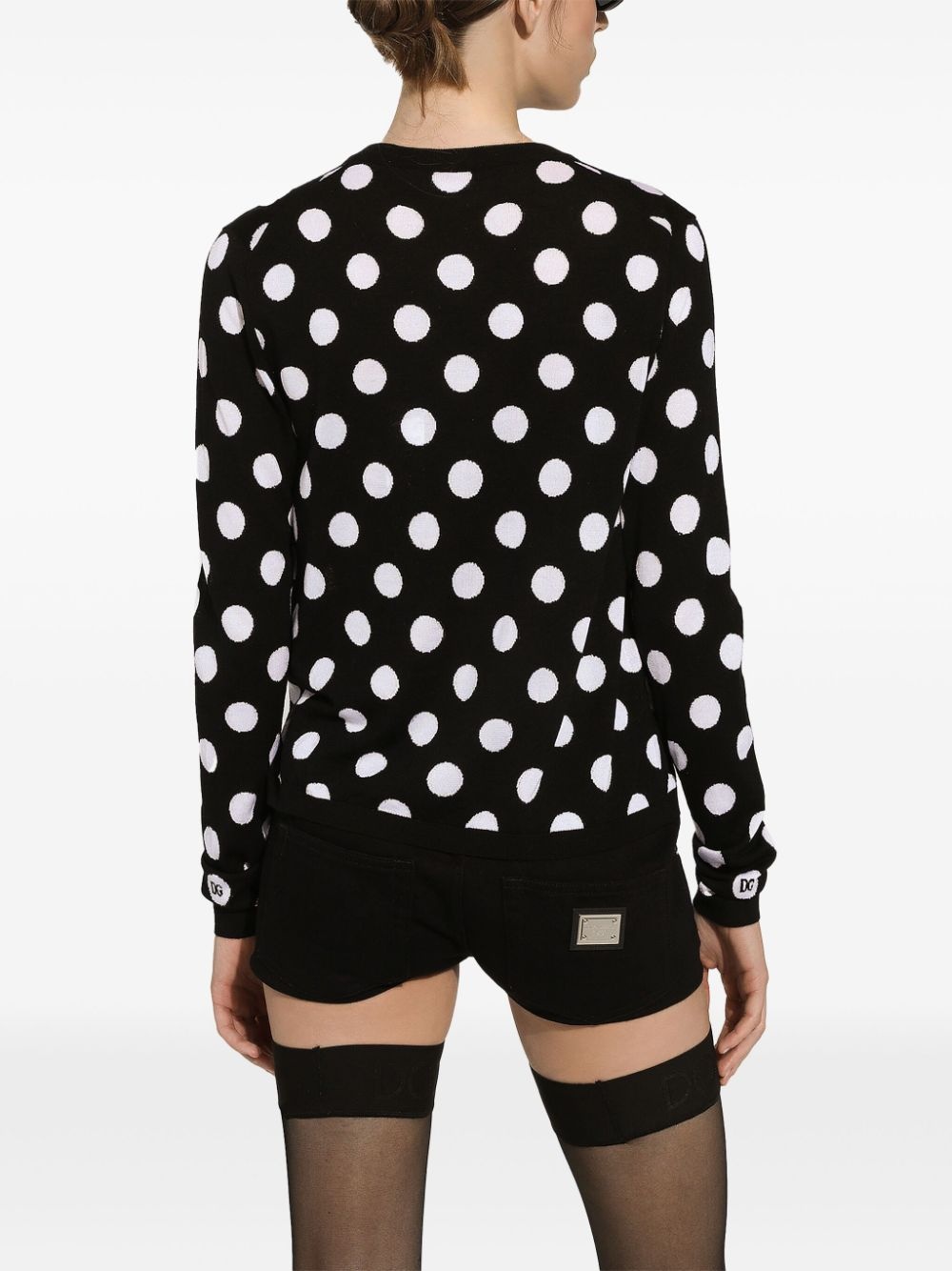 mid-rise denim shorts - 4
