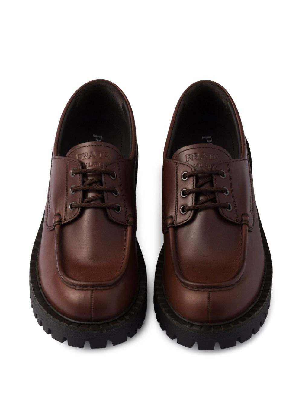 leather derby shoes - 4