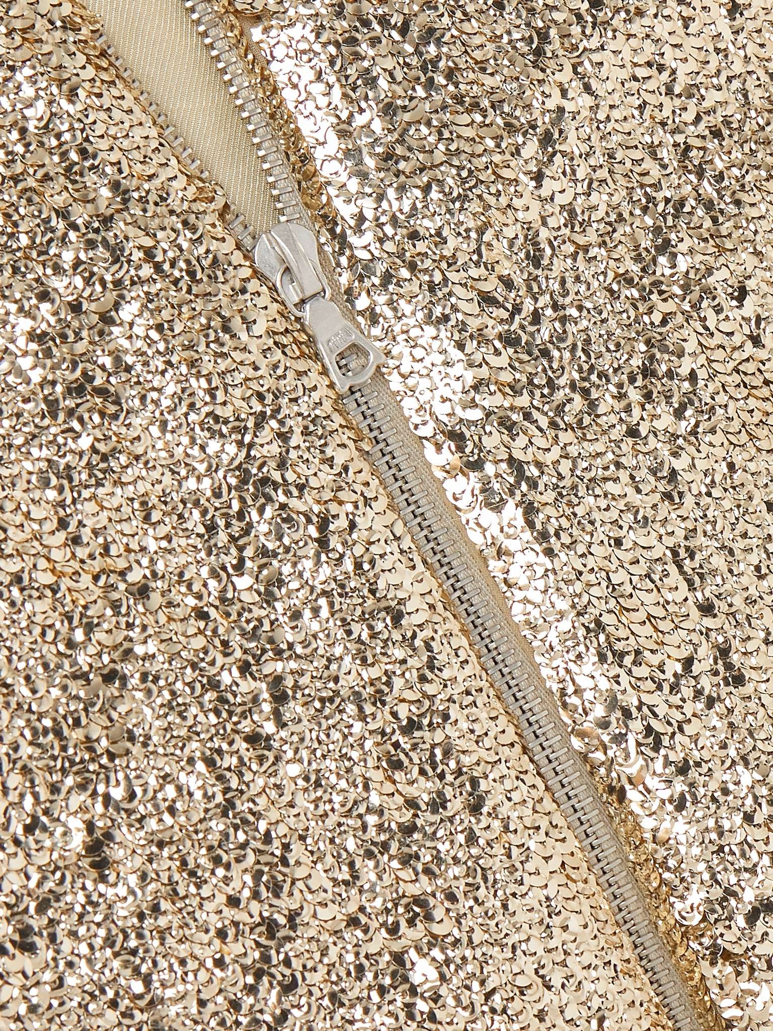 Sequinned Crepe Bomber Jacket - 5