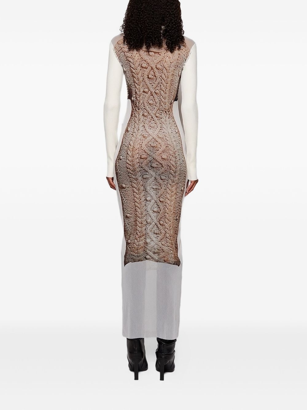 Madonna-knit mesh dress - 5