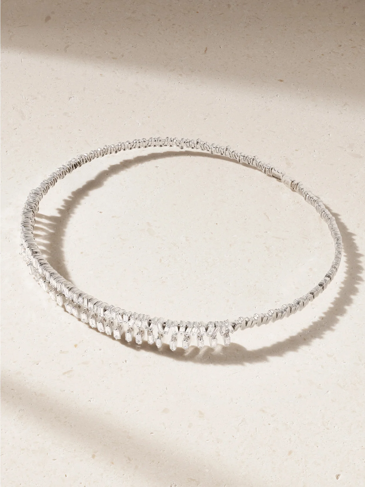18-karat White Gold Diamond Necklace - 1