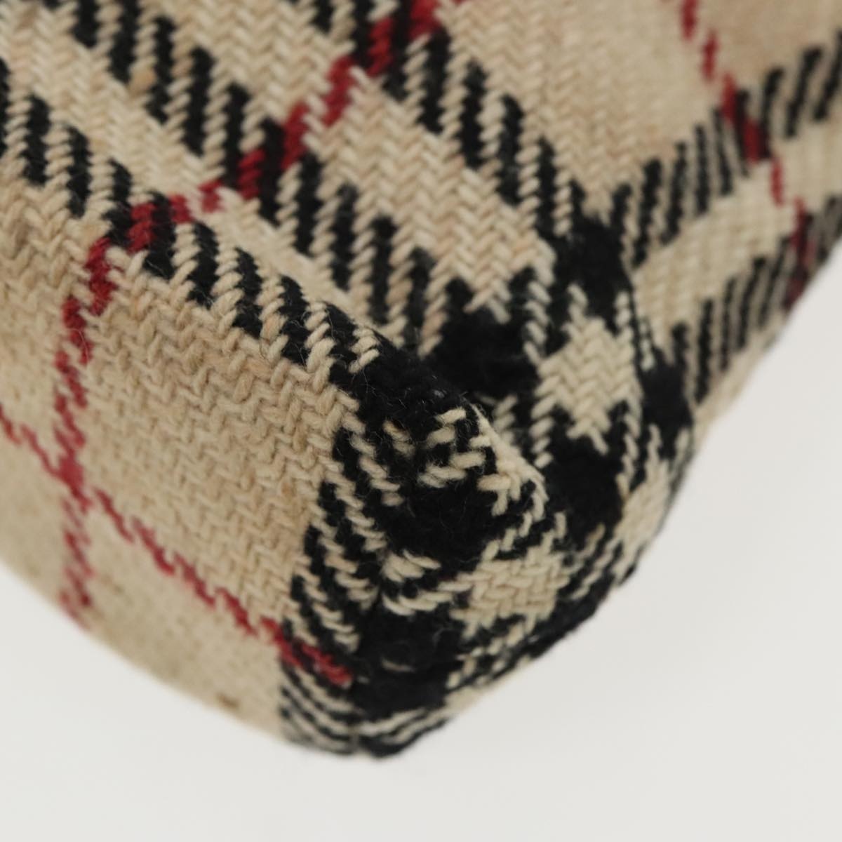 Burberry Nova Check Hand Bag Canvas Beige - 15