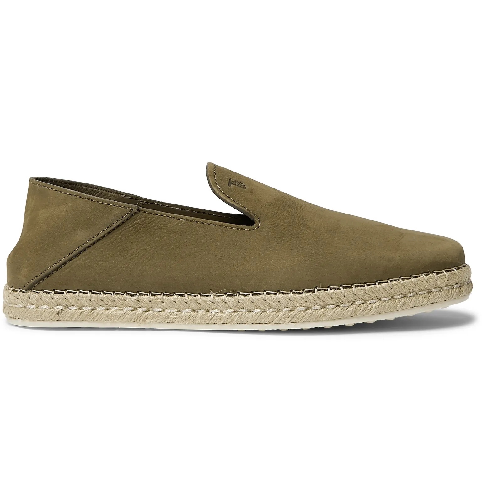 Collapsible-Heel Nubuck Espadrilles - 1