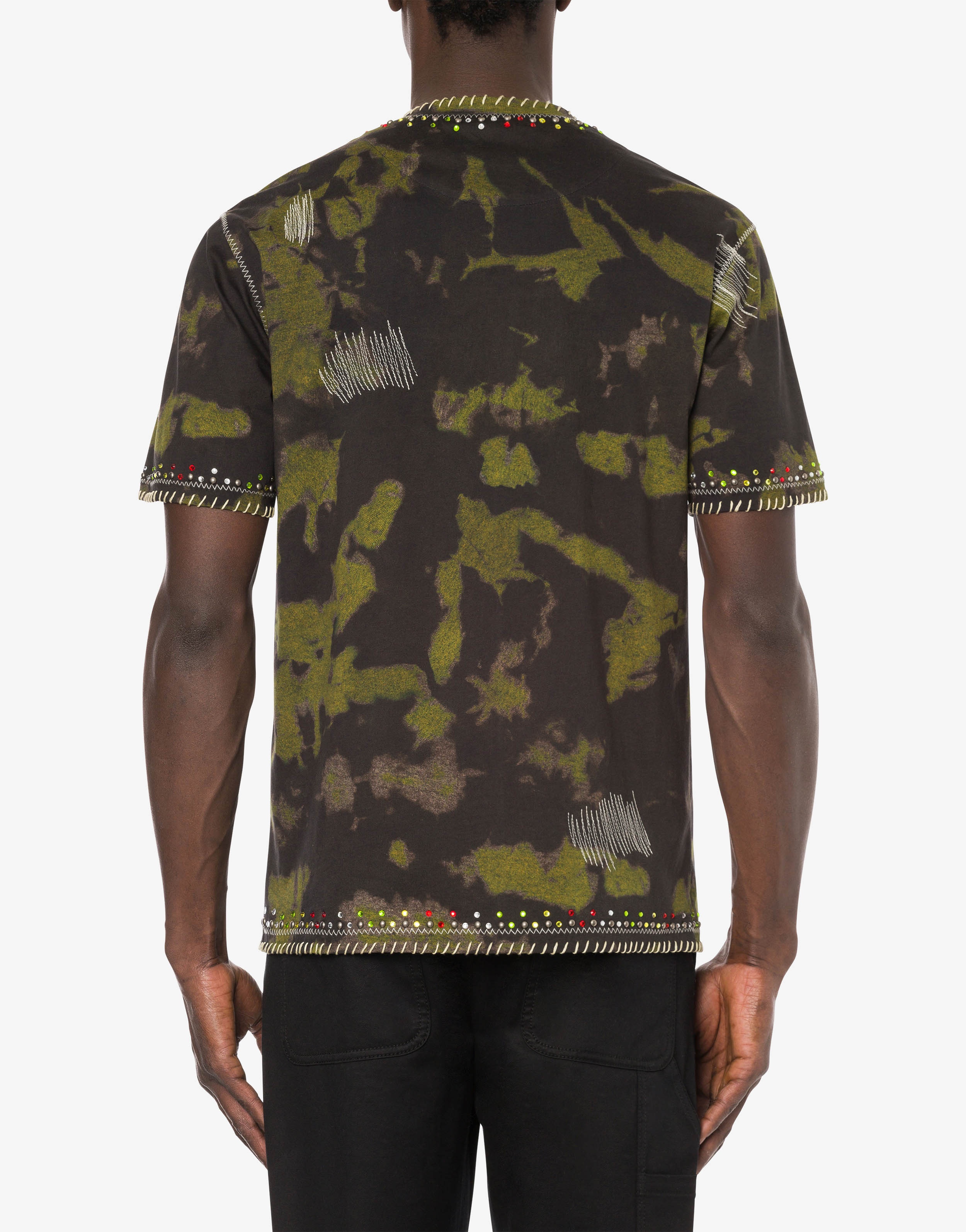 MOSCHINO KATAKANA LOGO CAMOUFLAGE T-SHIRT - 3