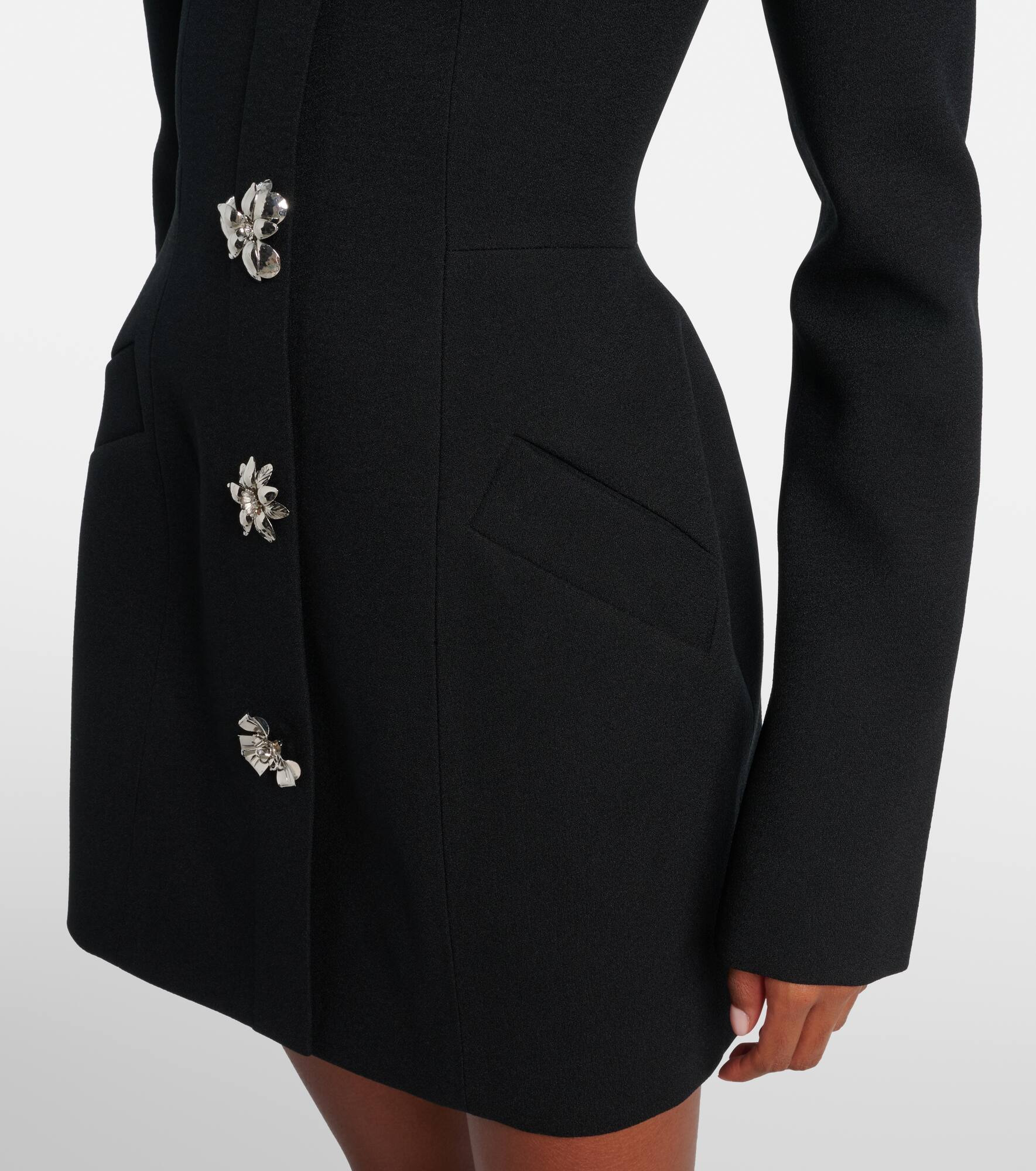 Embellished crêpe minidress - 5