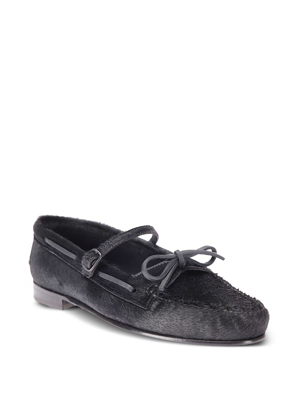 Lorea calf-hair flat pumps - 2