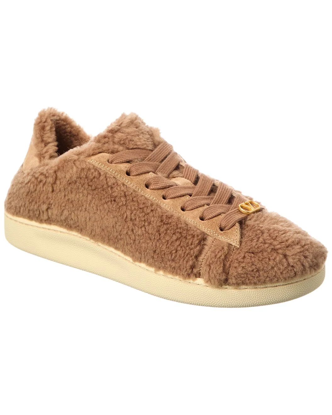 Valentino VLogo Signature Shearling Sneaker - 1