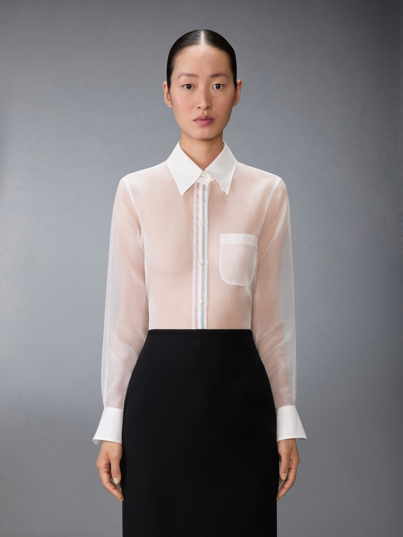Thom Browne SILK ORGANZA SHIRT outlook