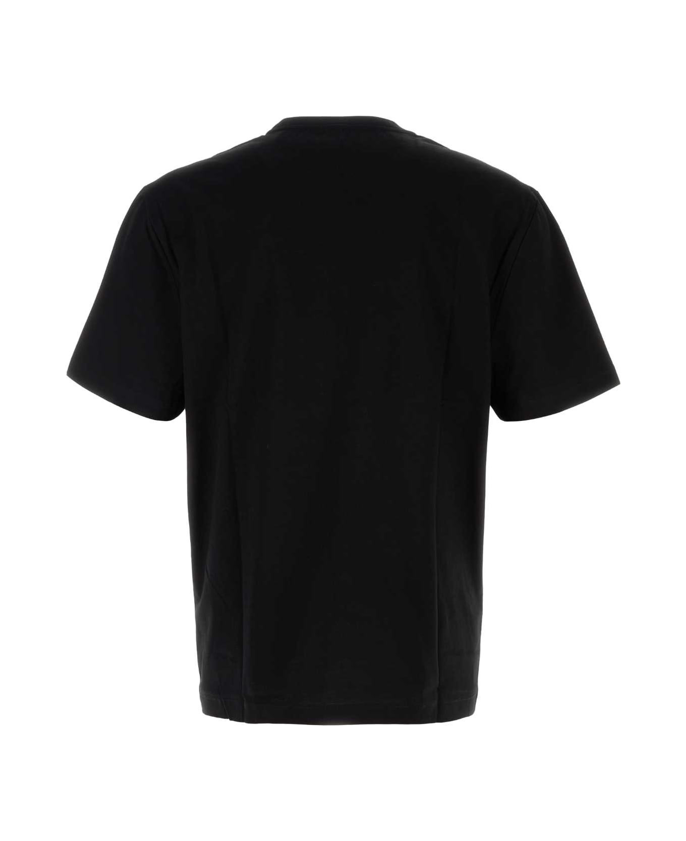 Black Cotton T-shirt - 2
