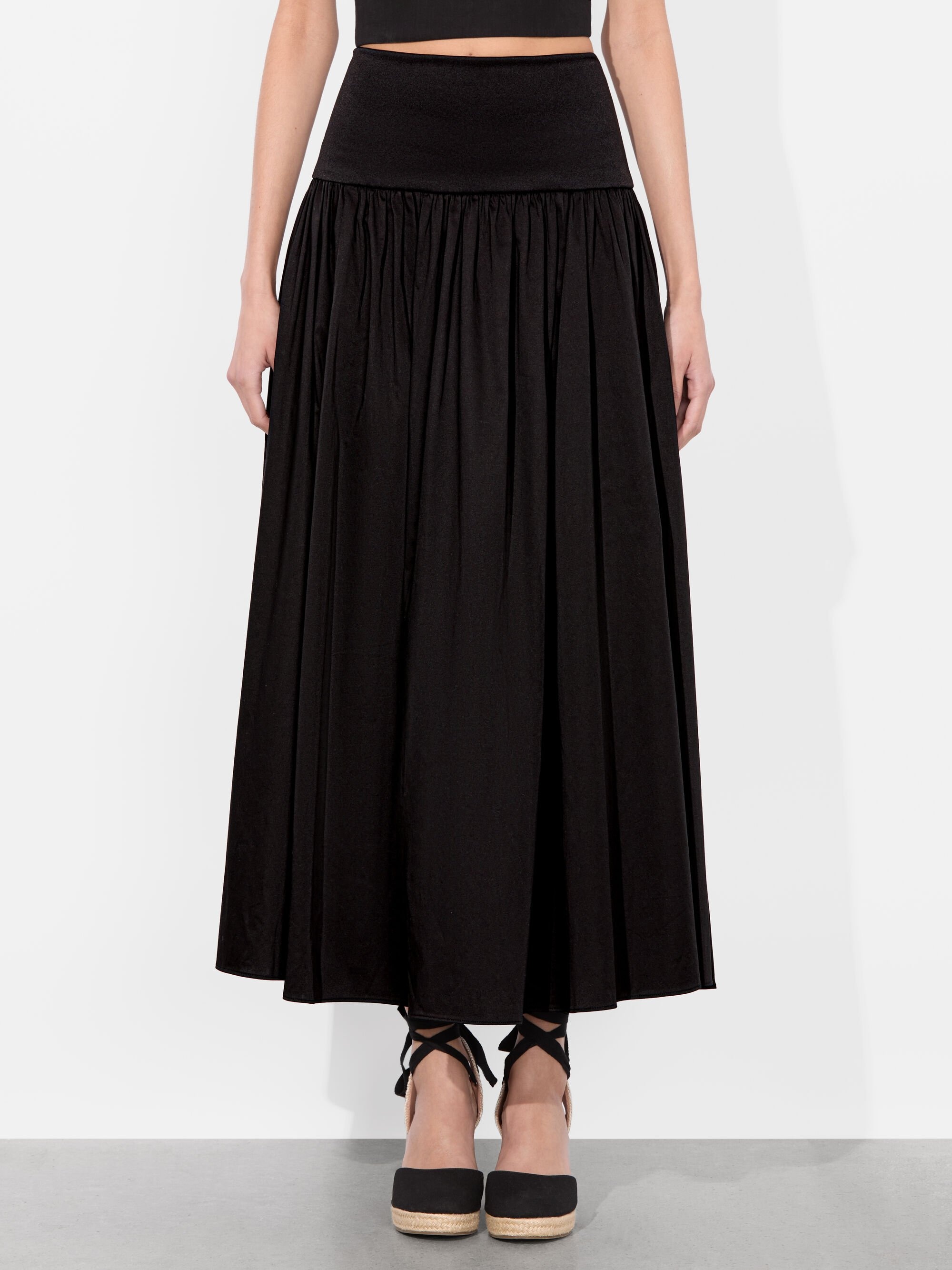ORIANA DROP WAIST MIDI SKIRT - 2