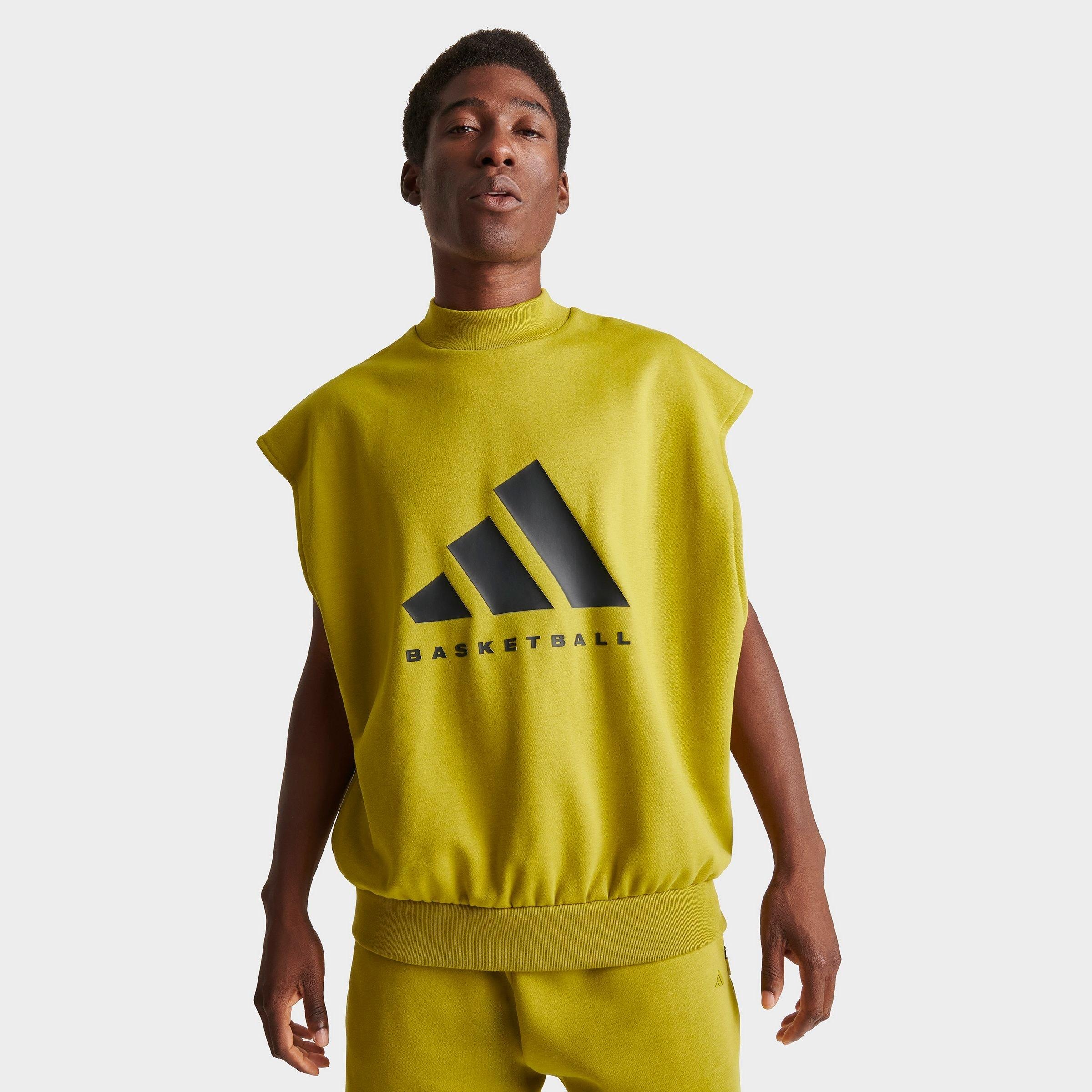 ADIDAS BASKETBALL ONE SLEEVELESS SWEATSHIRT - 1