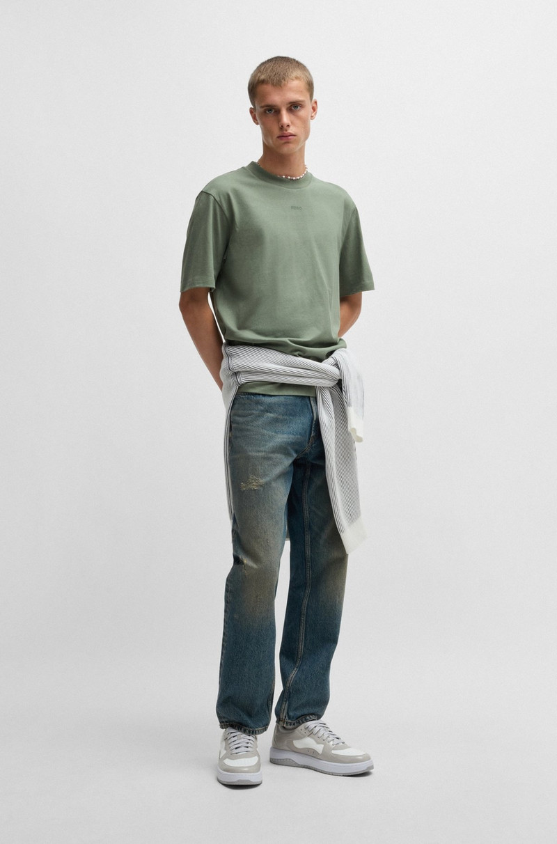 HUGO RELAXED-FIT T-SHIRT IN COTTON WITH LOGO PRINT outlook