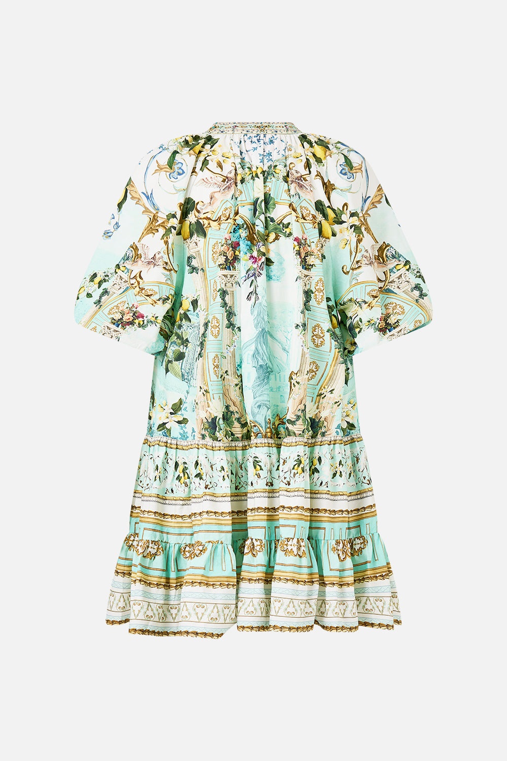 PUFF SLEEVE SHIRT DRESS - 7